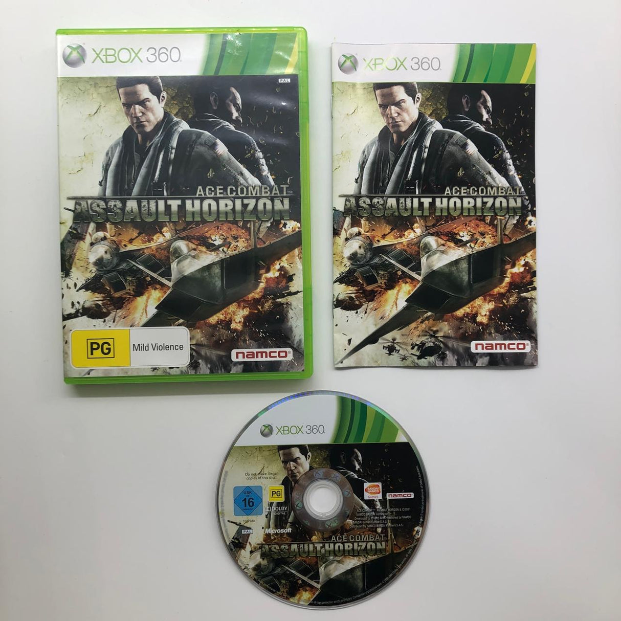 Ace Combat Assault Horizon Xbox 360 Game + Manual PAL