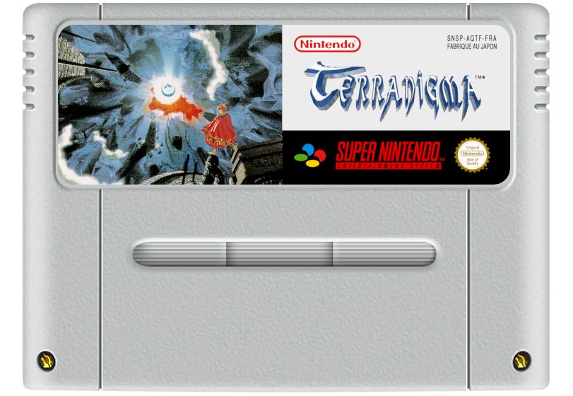 Terranigma Super Nintendo Entertainment System SNES Game Cartridge PAL