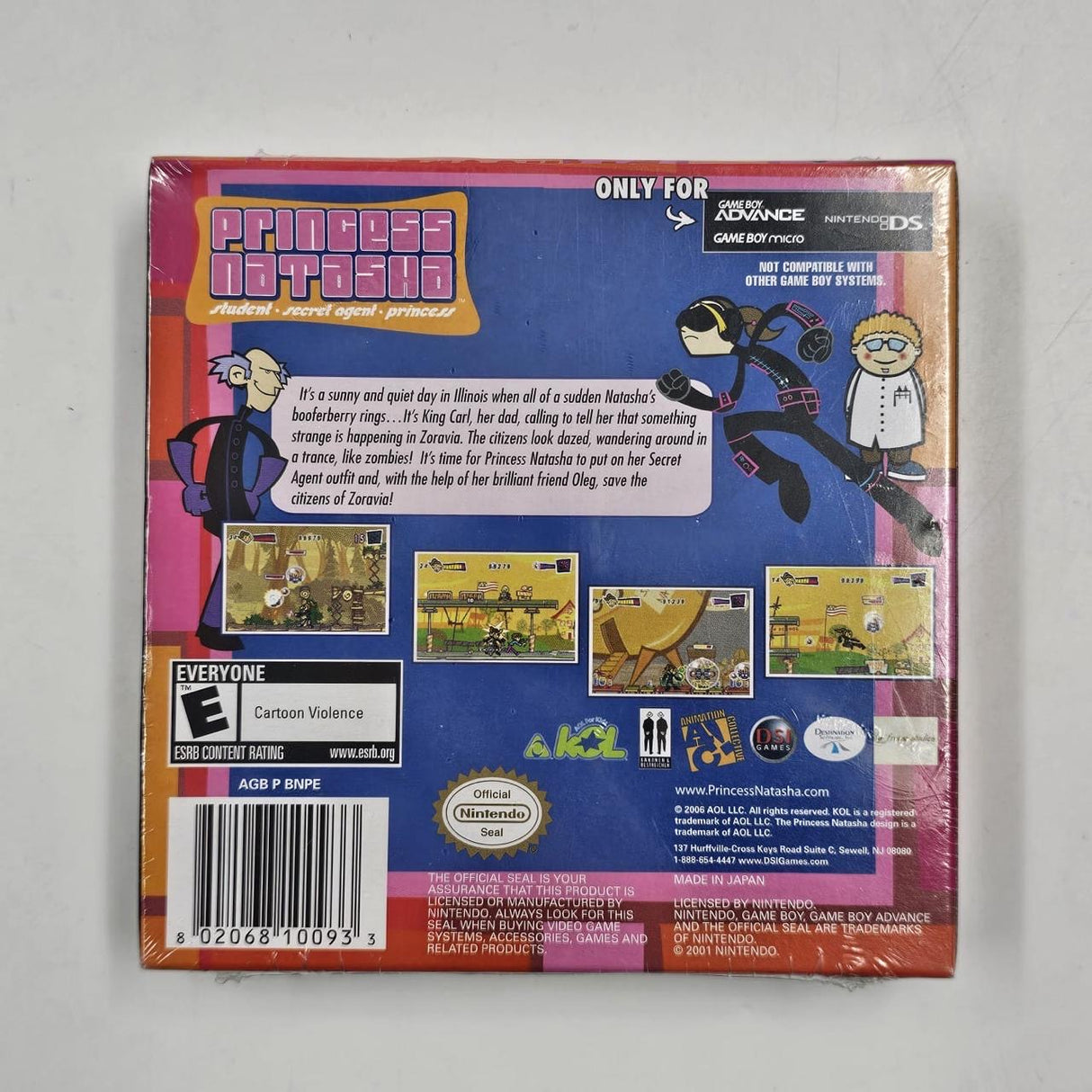 Princess Natasha Student Secret Agent Princess Gameboy Advance Boxed Brand New SEALED