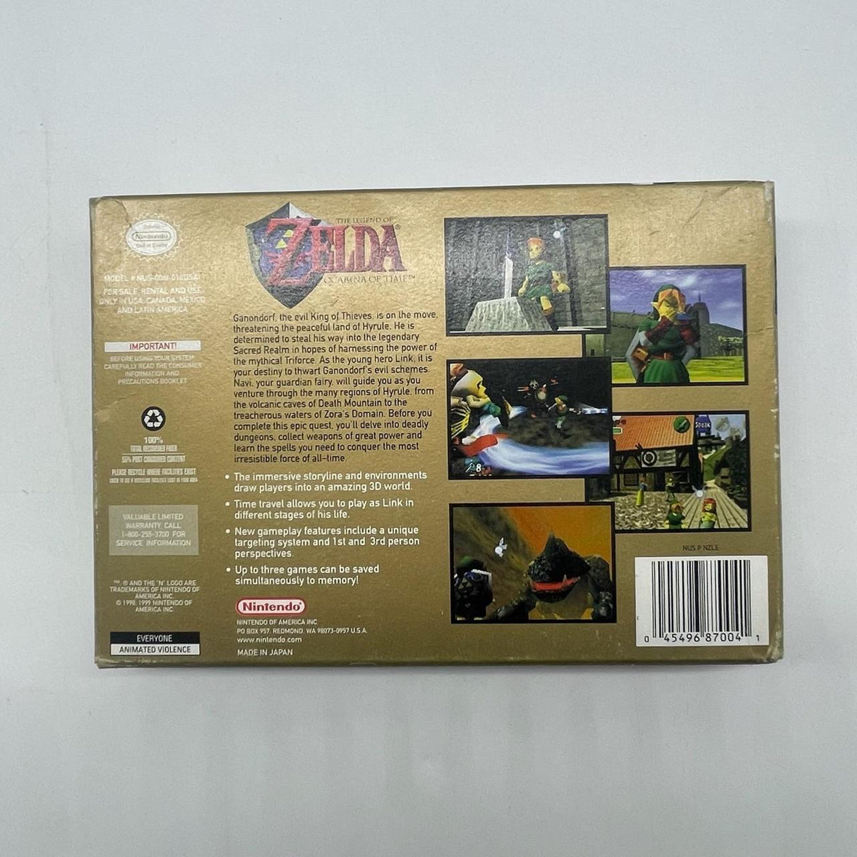 The Legend of Zelda Ocarina of Time Nintendo 64 N64 Game Boxed Complete PAL