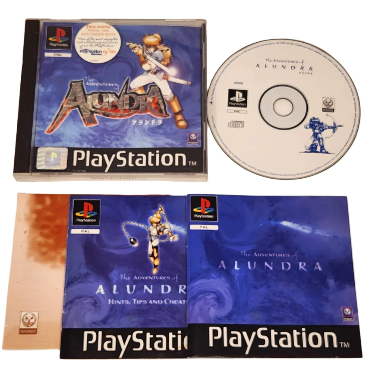 The Adventure of Alundra PS1 Playstation 1 Game + Manual PAL