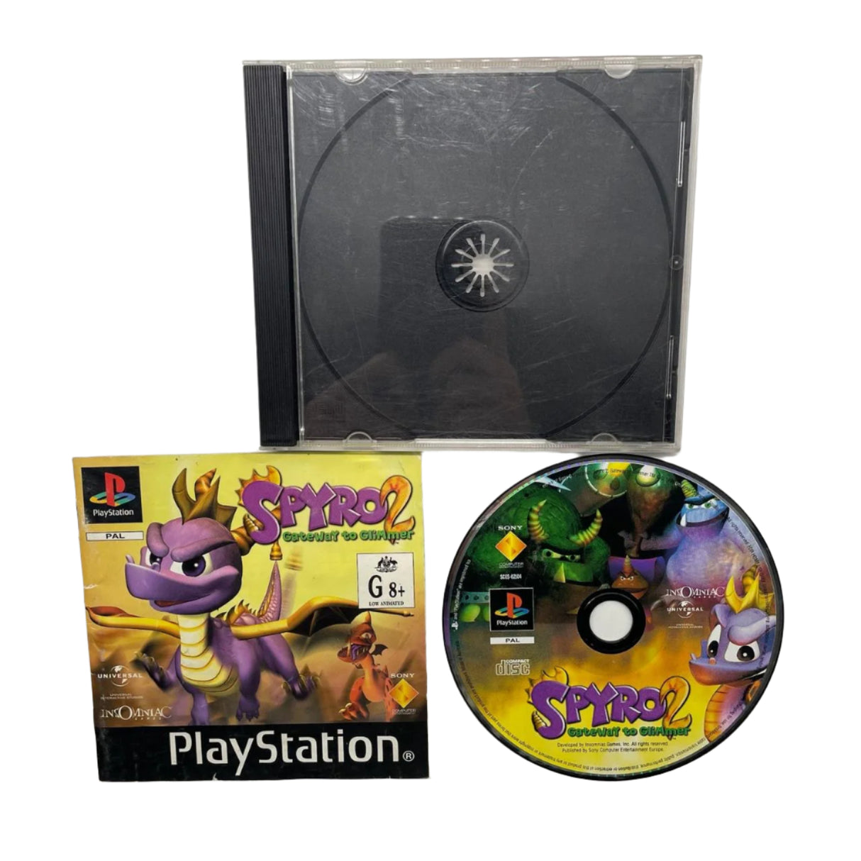 Spyro 2 Gateway To Glimmer PS1 Playstation 1 Game + Manual PAL