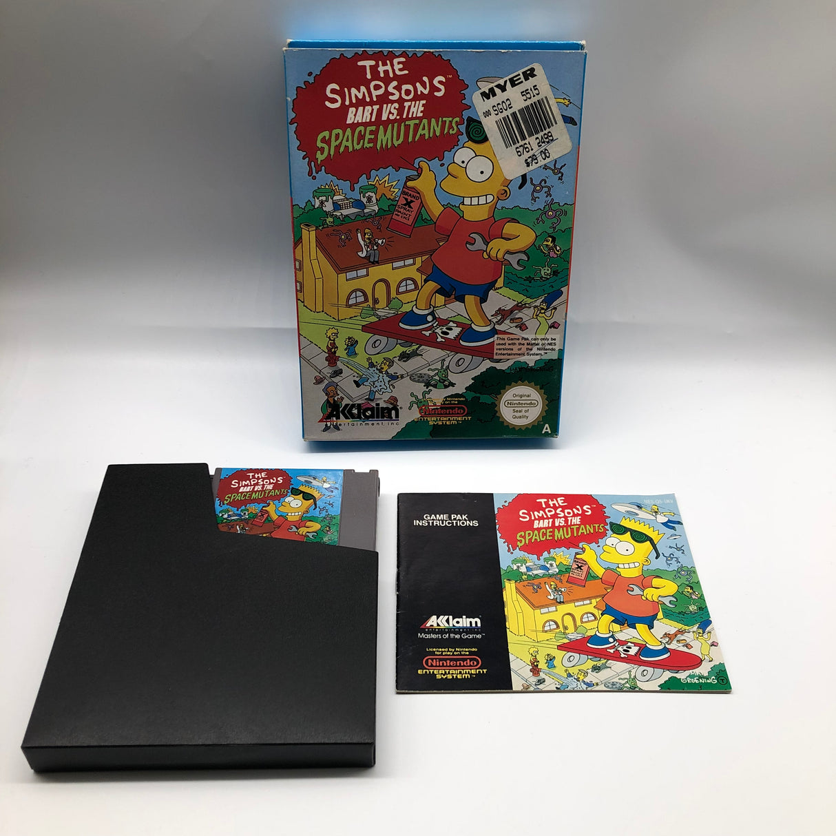 Nintendo The Simpsons Bart Vs. The Space Mutants Nintendo Entertainment System NES Game Boxed Complete PAL