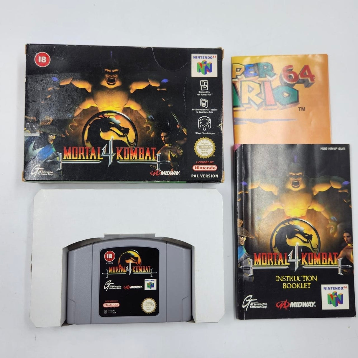 Mortal Kombat 4 Nintendo 64 N64 Game Boxed Complete PAL