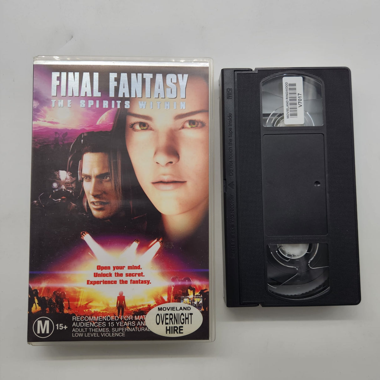 Final Fantasy The Spirits Within VHS Video Cassette Tape Sci-Fi