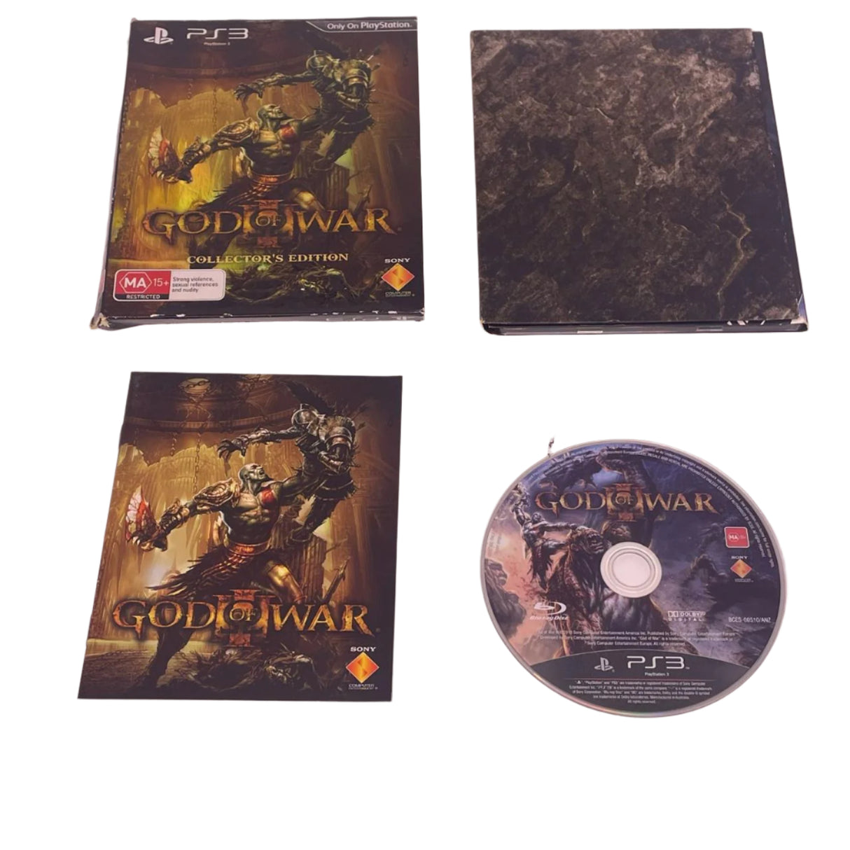 God Of War 3 Collectors Edition PS3 Playstation 3 Game + Manual