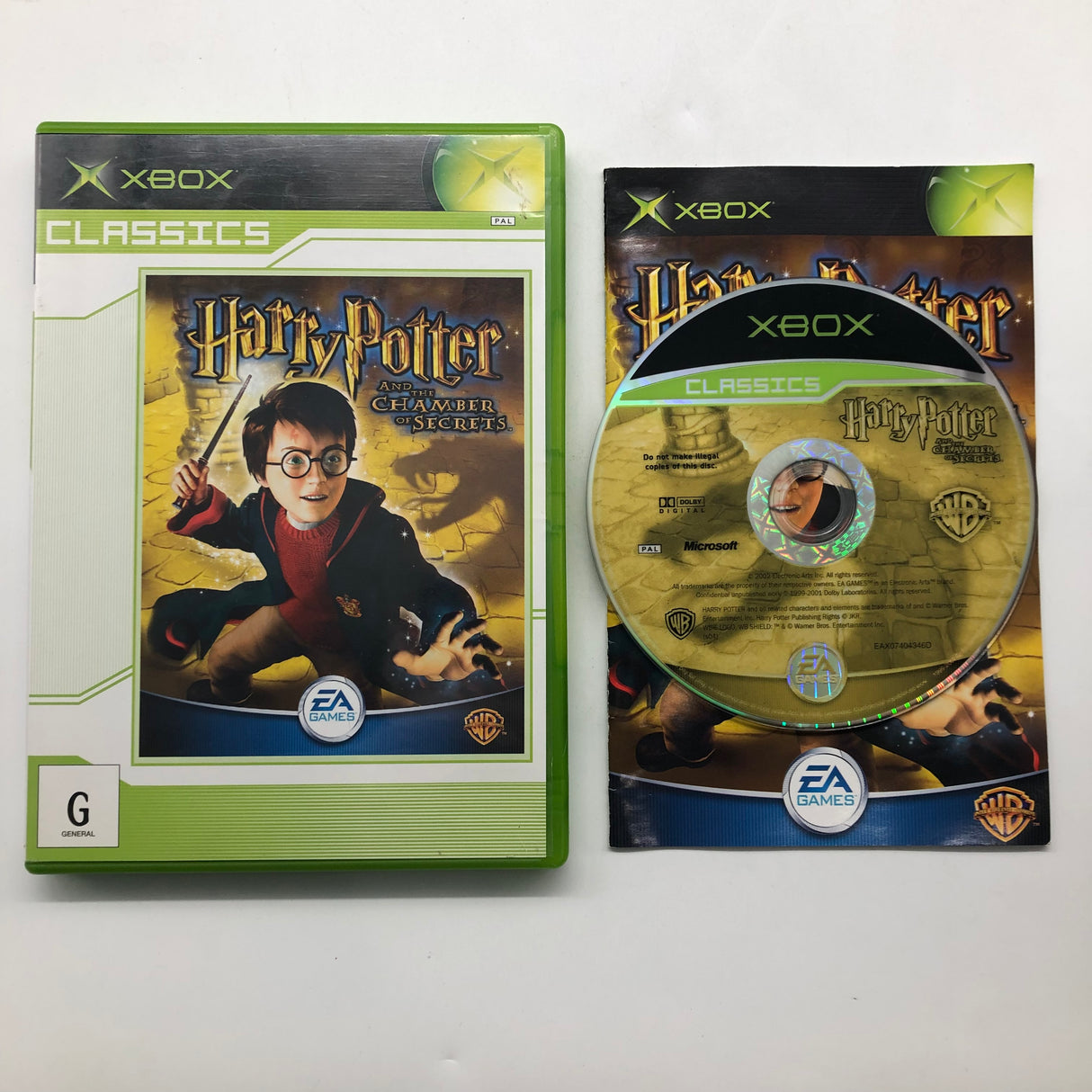 Harry Potter And The Chamber Of Secrets Xbox Original Game + Manual PAL