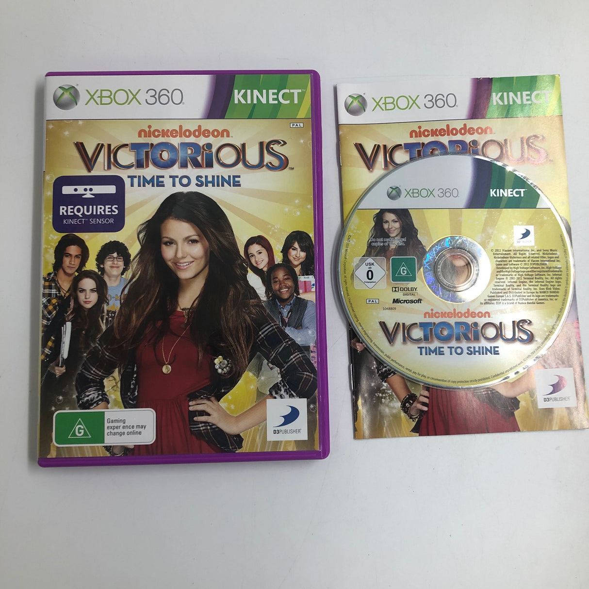 Victorious Time To Shine Xbox 360 Game + Manual PAL