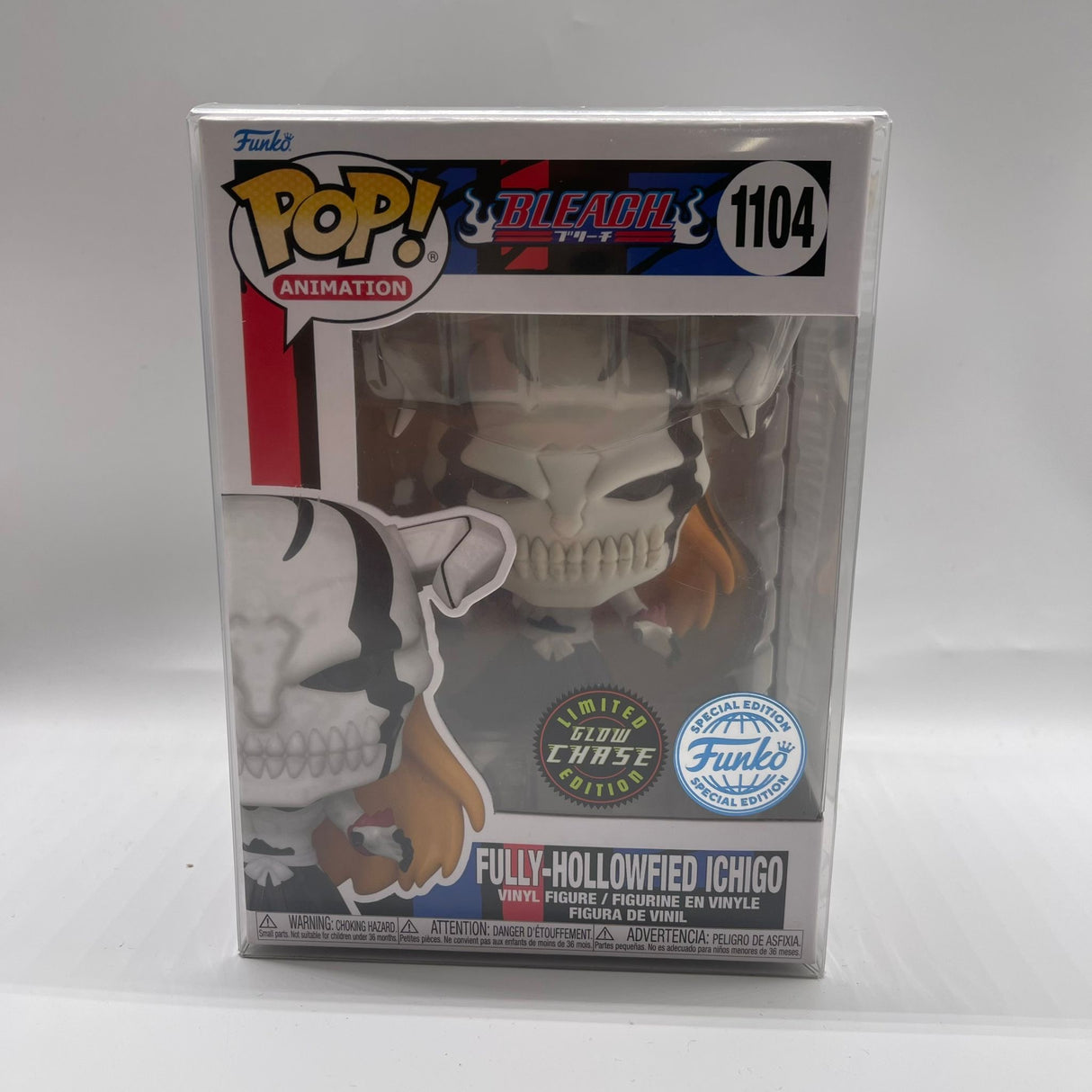 Fully-Hollowfied Ichigo Bleach Limited Glow Chase Edition #1104 Funko Pop Vinyl Figure