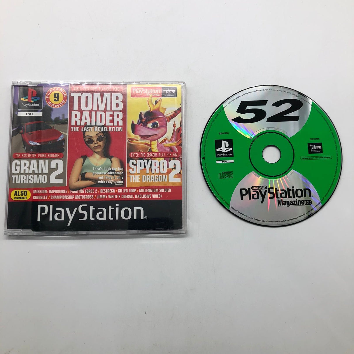 Demo Disc 52 Official UK Playstation Magazine Sony PS1 Playstation 1 PAL 25AU4
