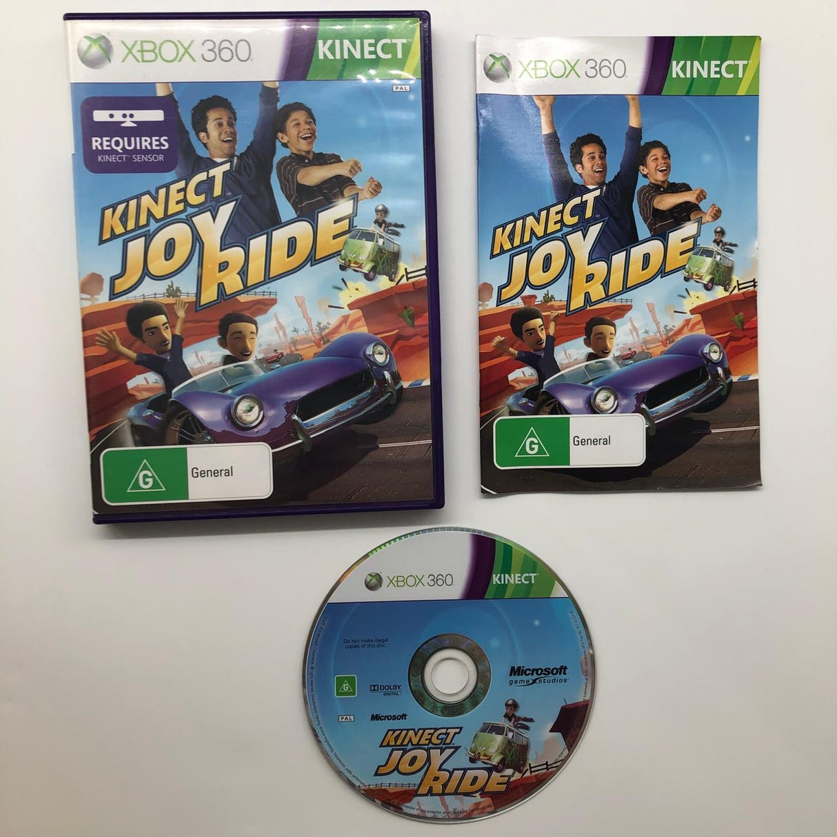 Kinect Joy Ride Xbox 360 Game + Manual PAL