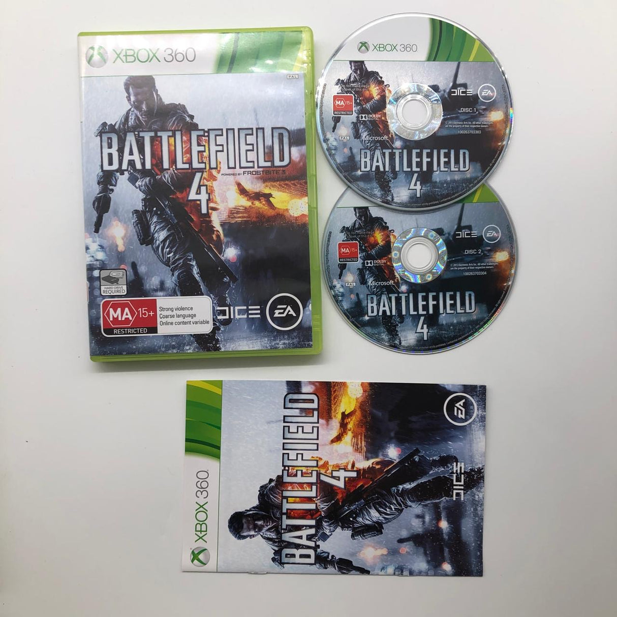 Battlefield 4 Xbox 360 Game + Manual PAL