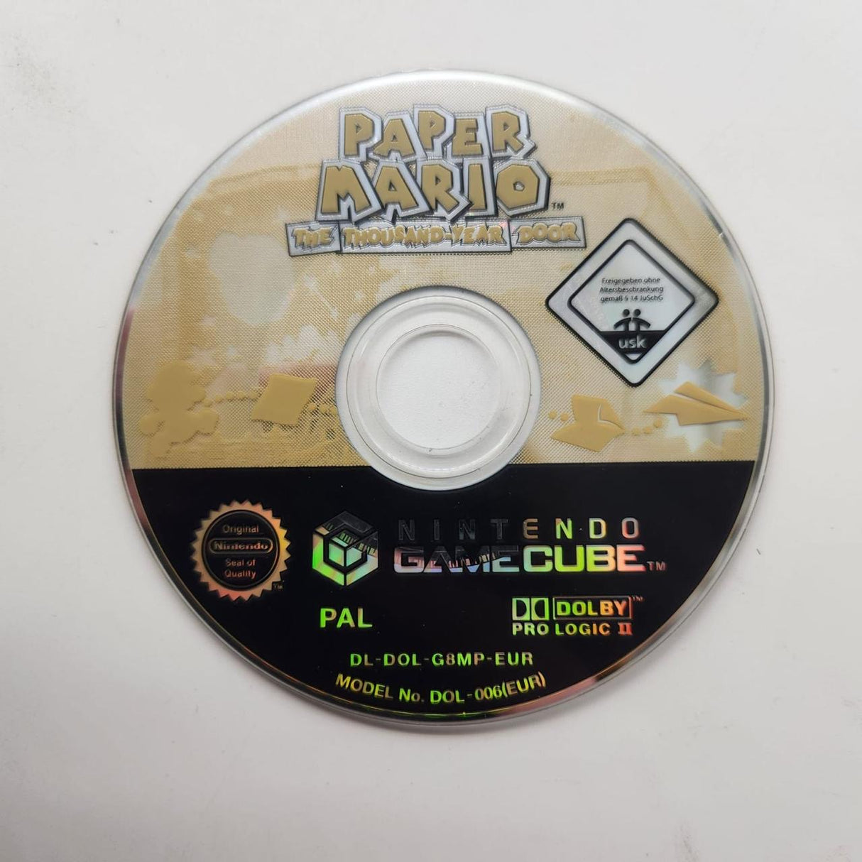 Paper Mario - The Thousand Year Door Nintendo Gamecube Game + Manual PAL