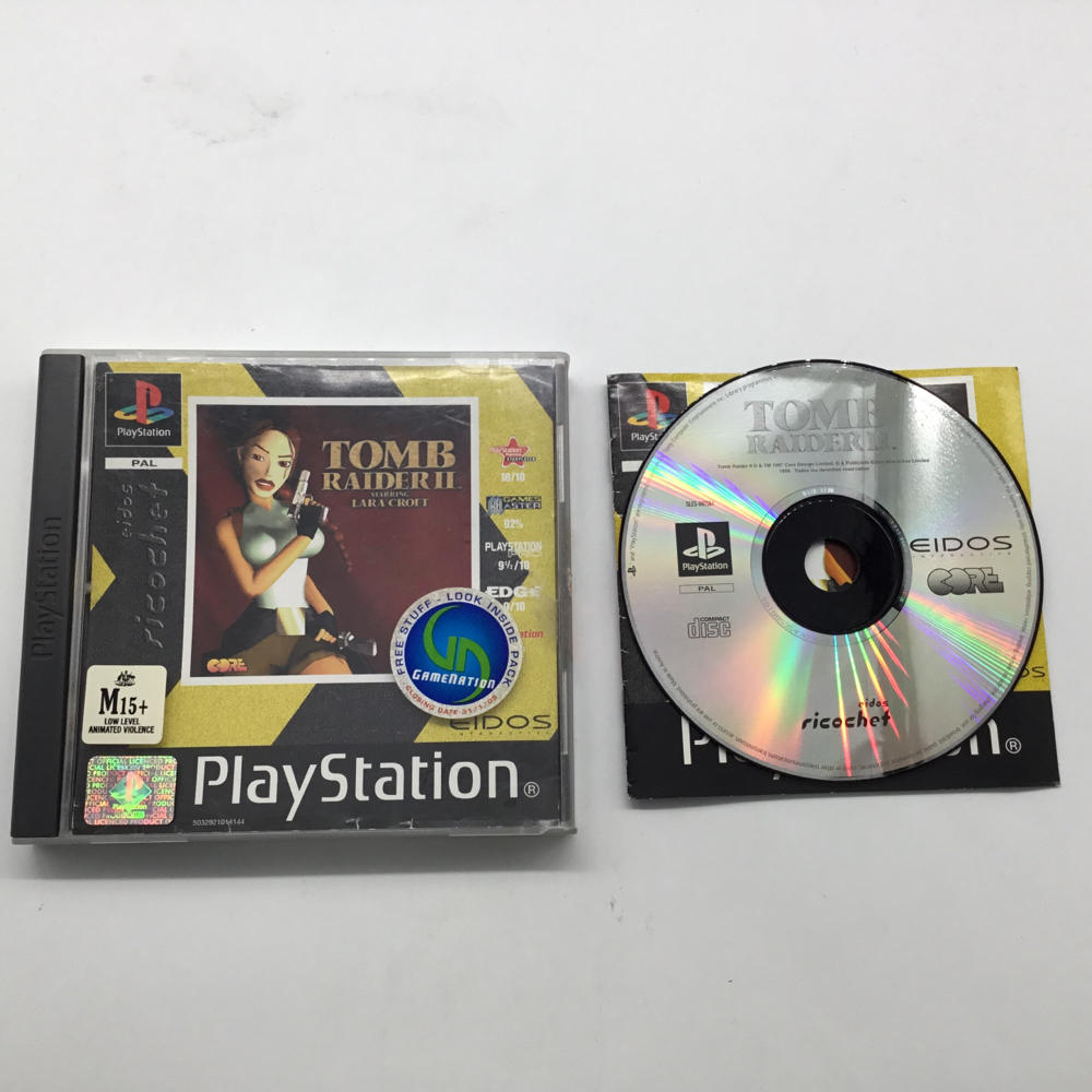 Tomb Raider 2 II PS1 Playstation 1 Game PAL