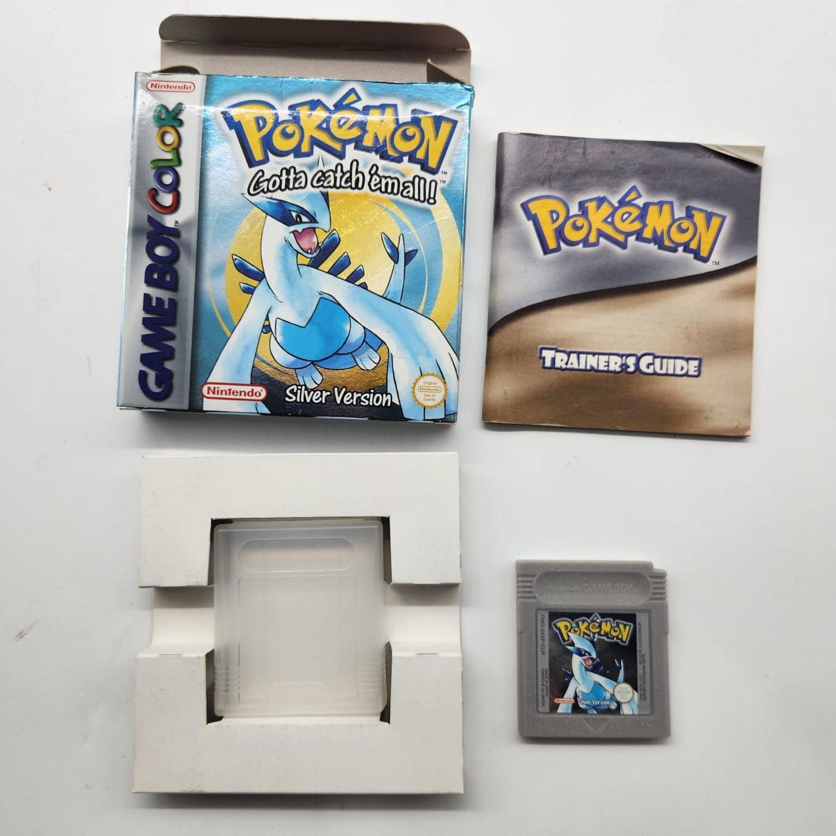 Pokemon Silver Version Nintendo Gameboy Color / Colour Game Boxed Complete 01S4