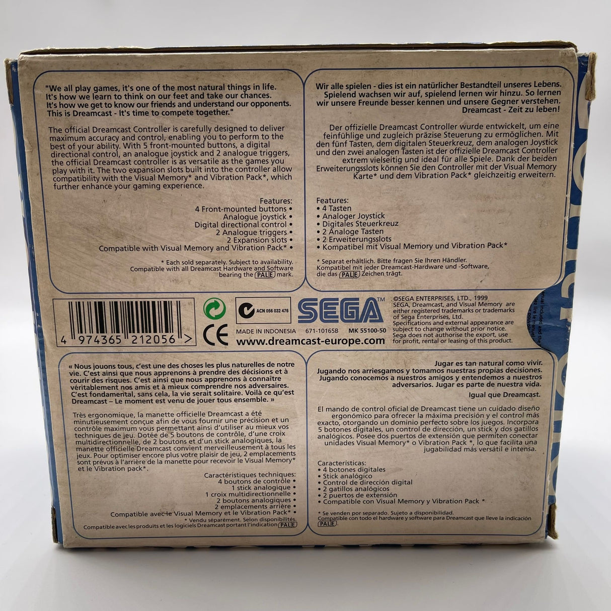 Sega Dreamcast Controller Boxed