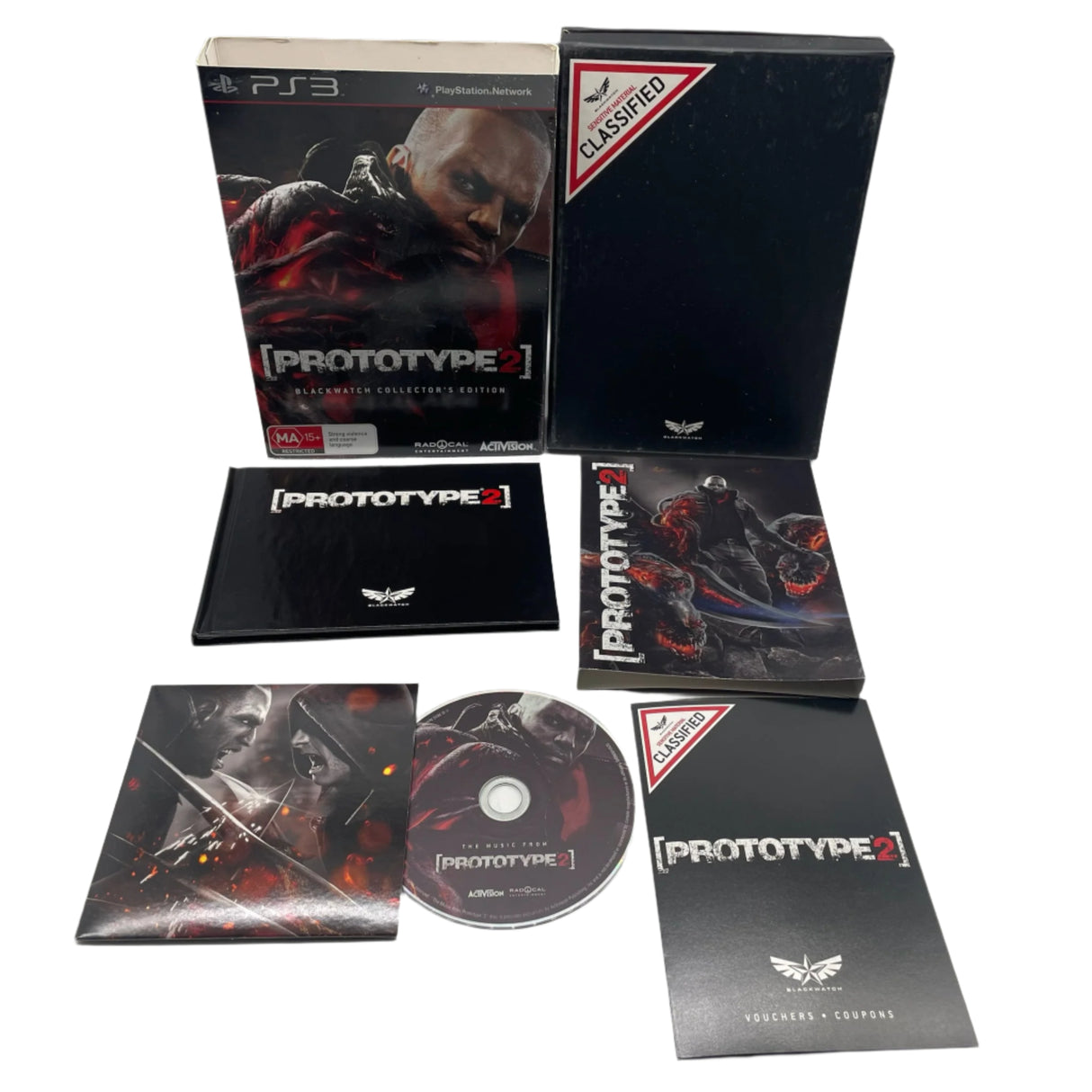 Prototype 2 Blackwatch Collectors Edition PS3 Playstation 3 Game + Manual