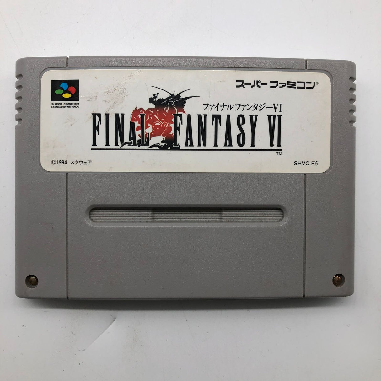 Final Fantasy VI 6 Super Nintendo Super Famicom Game Cartridge NTSC-J 25AU4