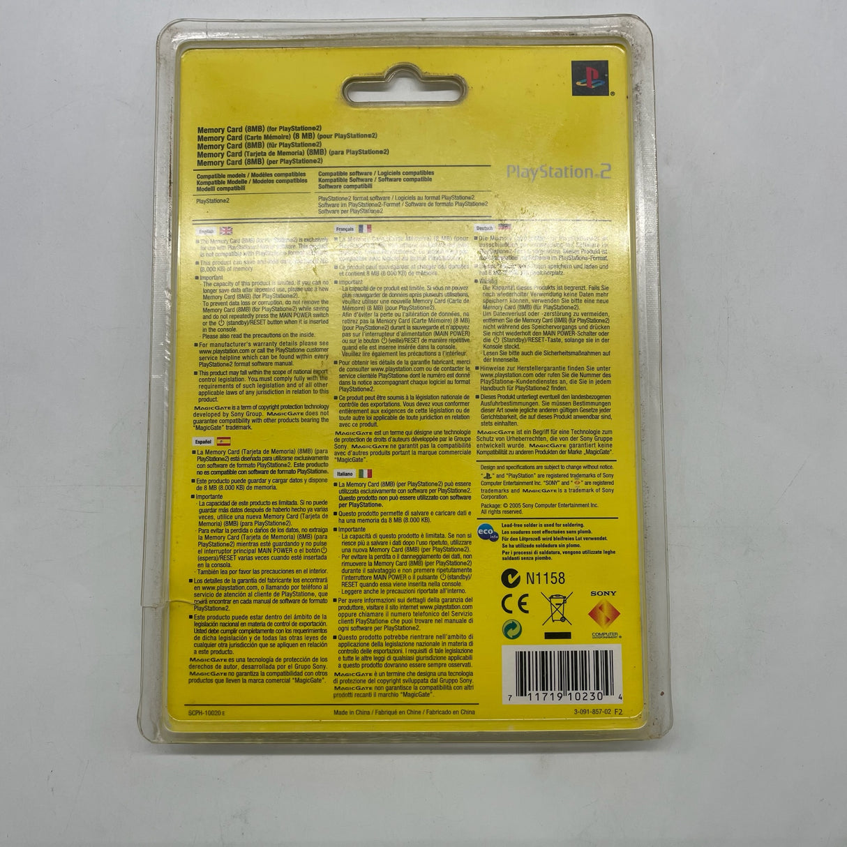 PS2 Playstation 2 Magic Gate Memory Card 8MB