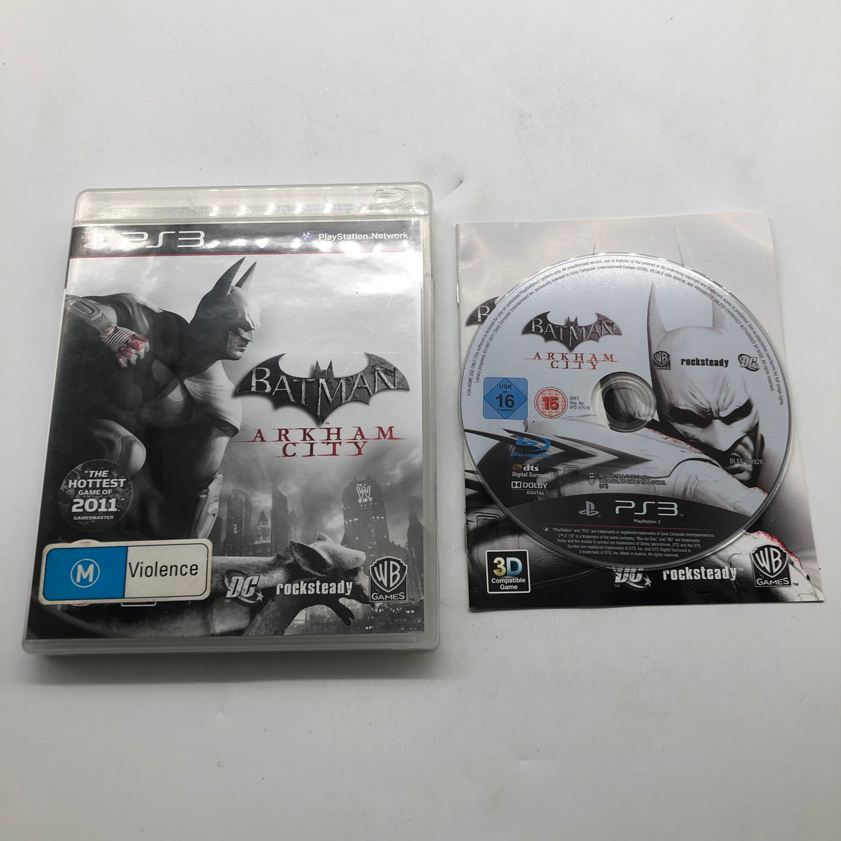 Batman Arkham City PS3 Playstation 3 Game + Manual 25AU4