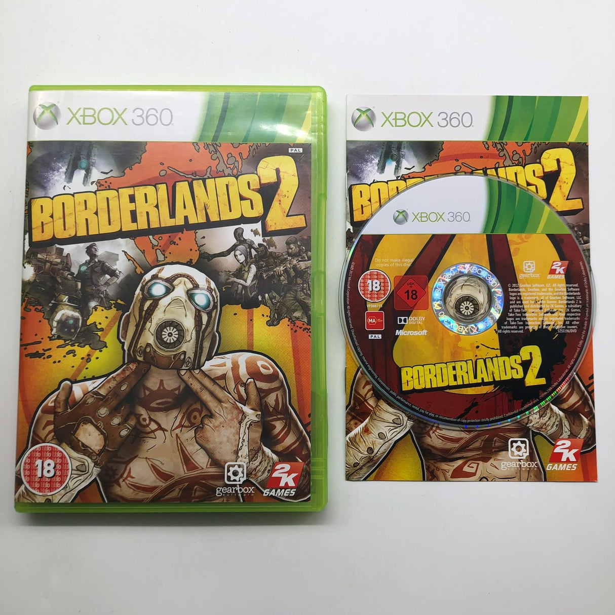 Borderlands 2 II Xbox 360 Game + Manual PAL