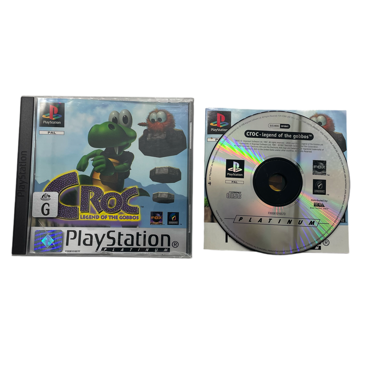 Croc Legend of the Gobbos PlayStation 1 PS1 Game + Manual PAL