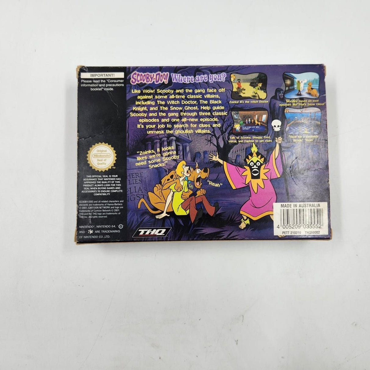 Scooby Doo Classic Creep Capers Nintendo 64 N64 Game Boxed Complete PAL