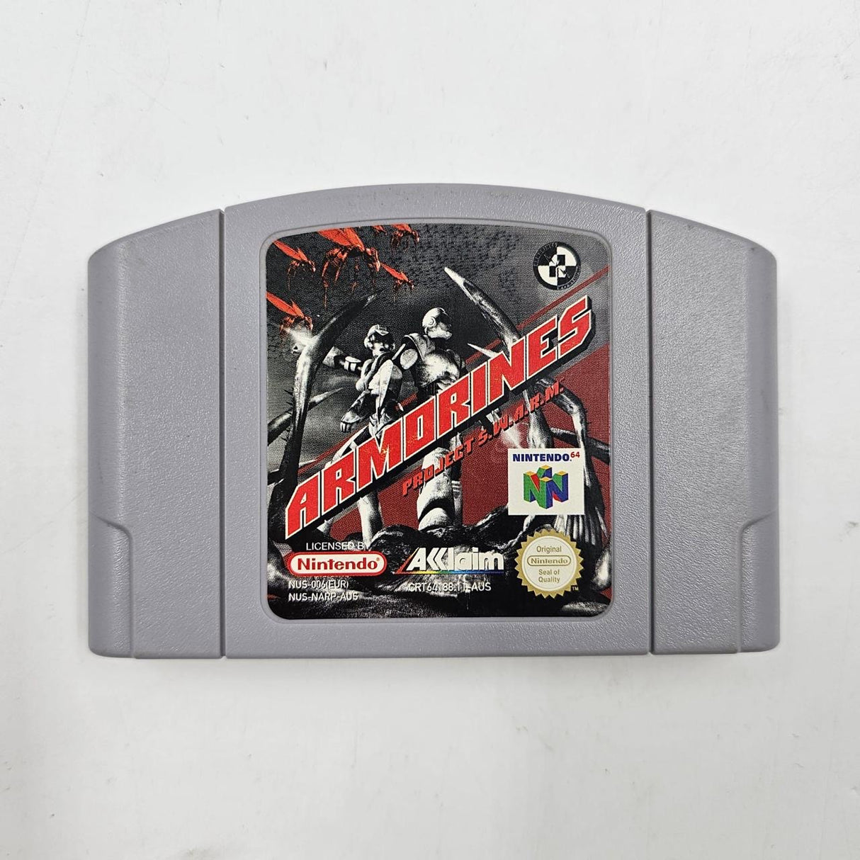 Armorines Nintendo 64 N64 Game Cartridge PAL