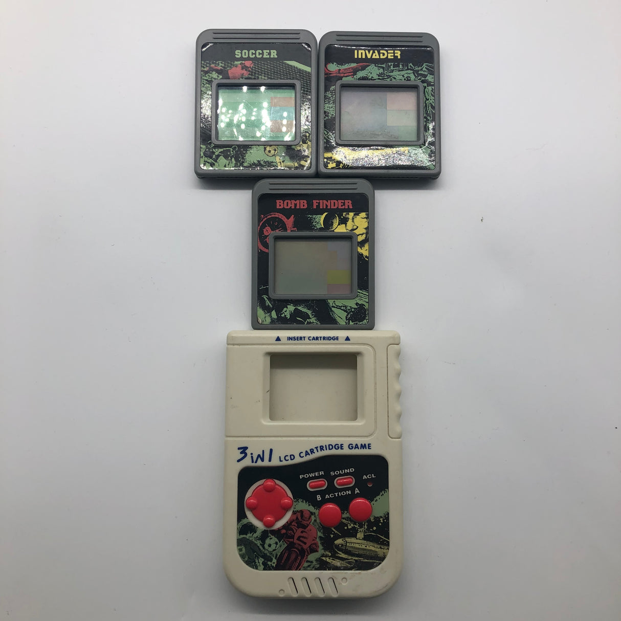 Superbe Electronique 3 in 1 LCD Cartridge Game Handhelld Console