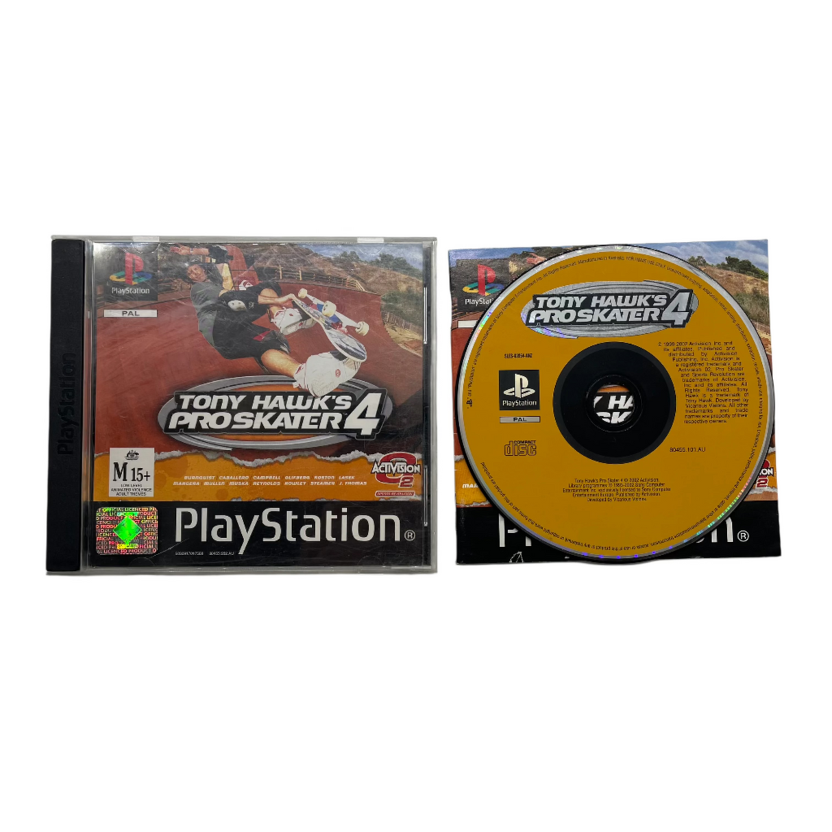 Tony Hawk’s Pro Skater 4 PlayStation 1 PS1 Game + Manual