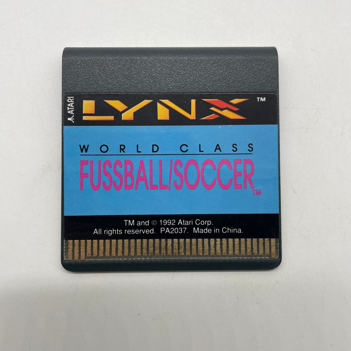 World Class Fussball/Soccer Atari Lynx Game Cartridge Only PAL
