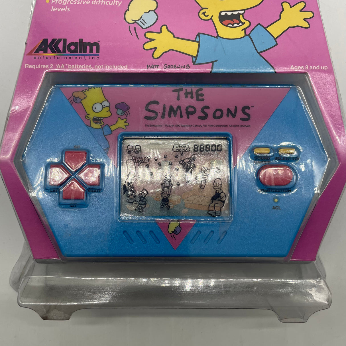 Bart Simpson Cupcake Crisis Brand New Handheld Electronic Video Game Console 1989