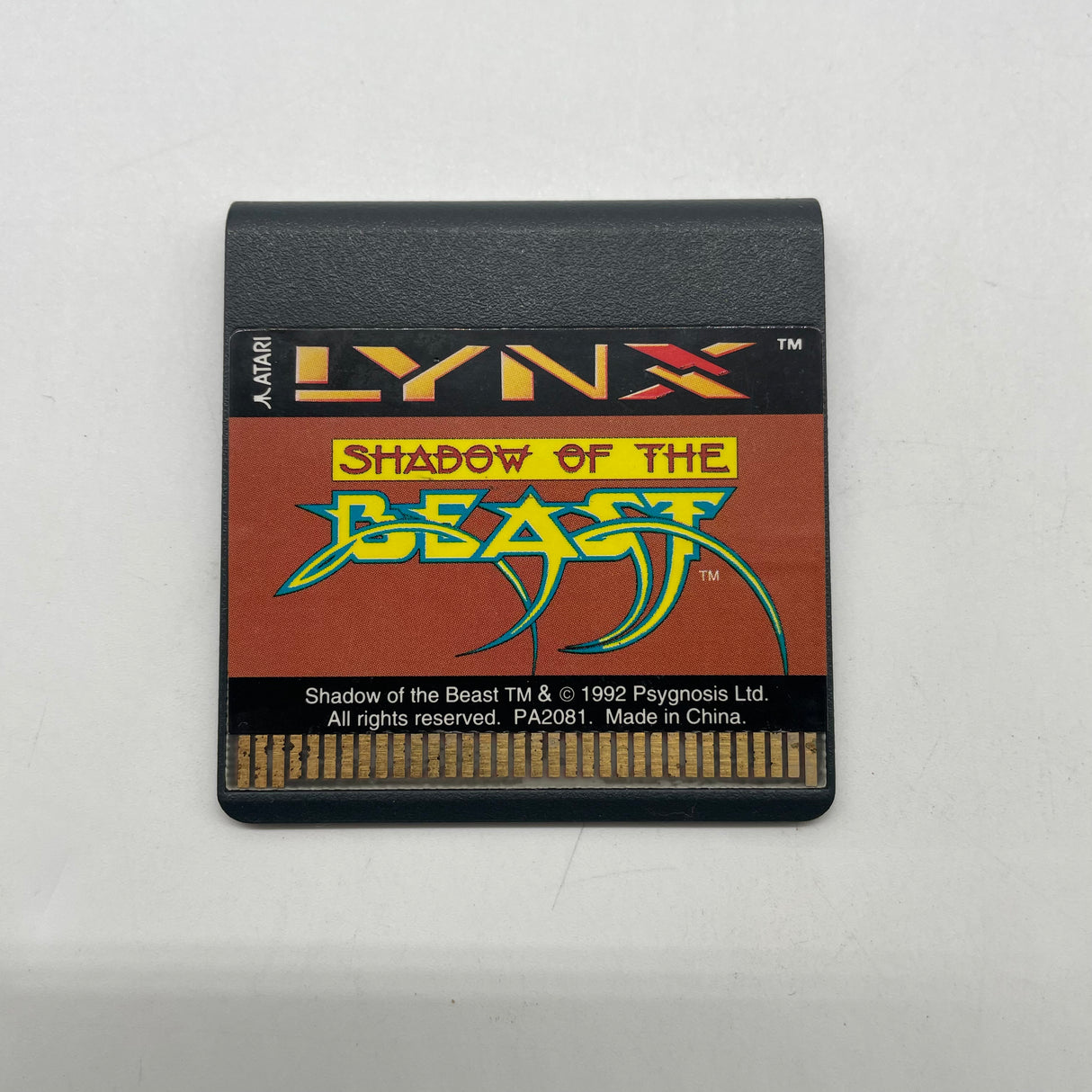 Shadow of the Beast Atari Lynx Game Cartridge Only PAL