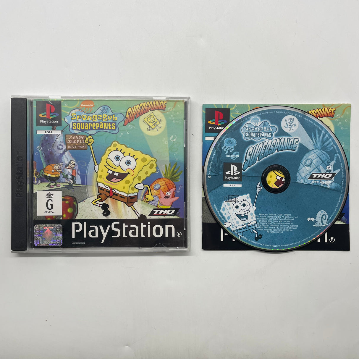 SpongeBob SquarePants: SuperSponge PlayStation 1 PS1 Game + Manual PAL