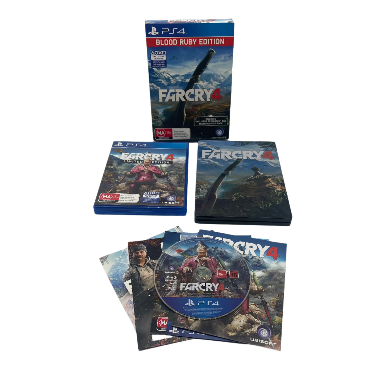 Far Cry 4 Blood Ruby Edition PlayStation 4 PS4 Steelbook Limited Edition