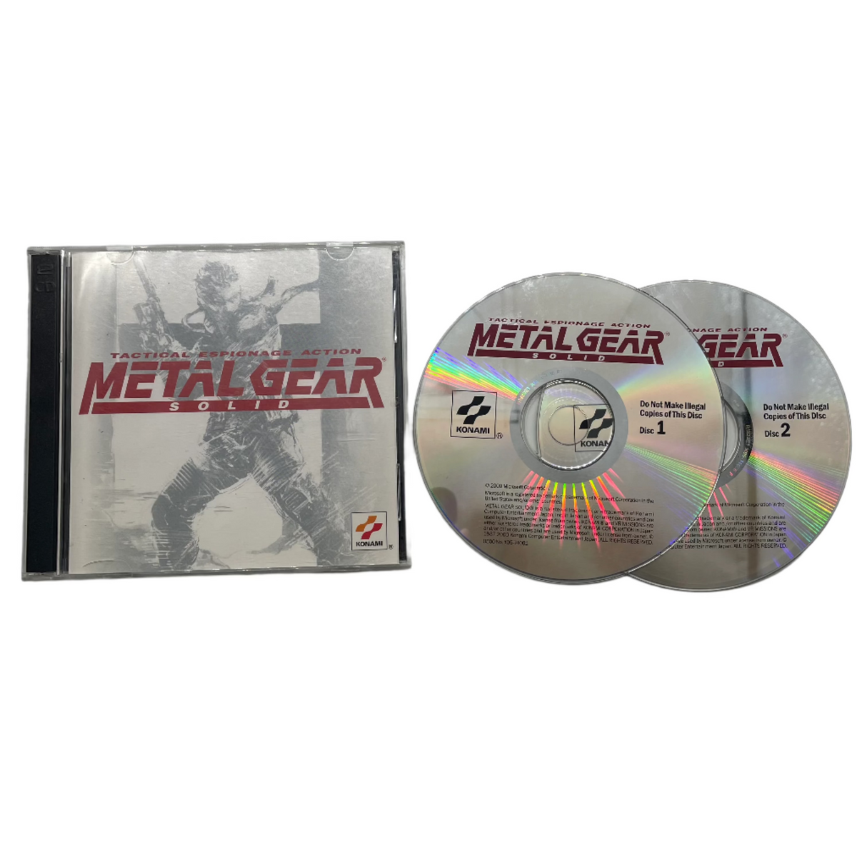 Metal Gear Solid PC Game 2 Disc DVD