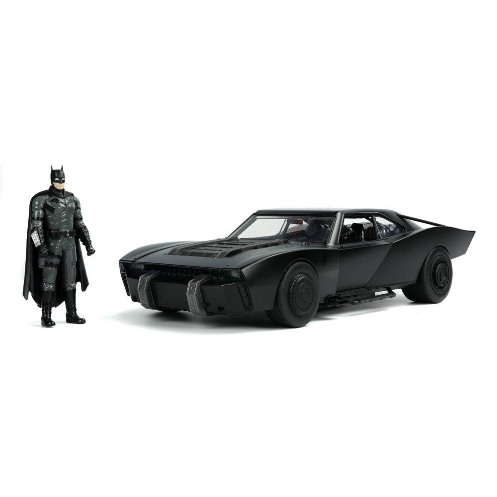 The Batman 1:18 Batmobile with Lights Die-Cast Car Batman Figure