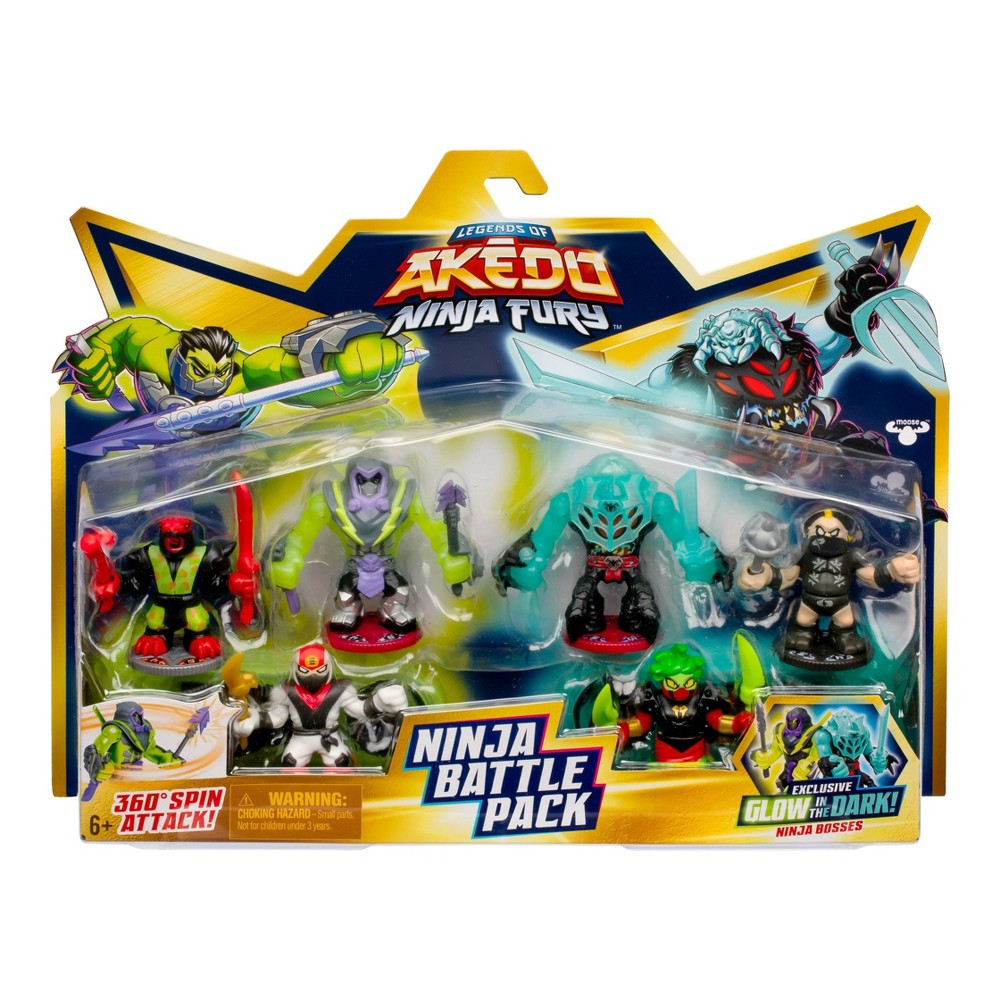 Legends of Akedo Ninja Fury Battle Pack Action Figure Set