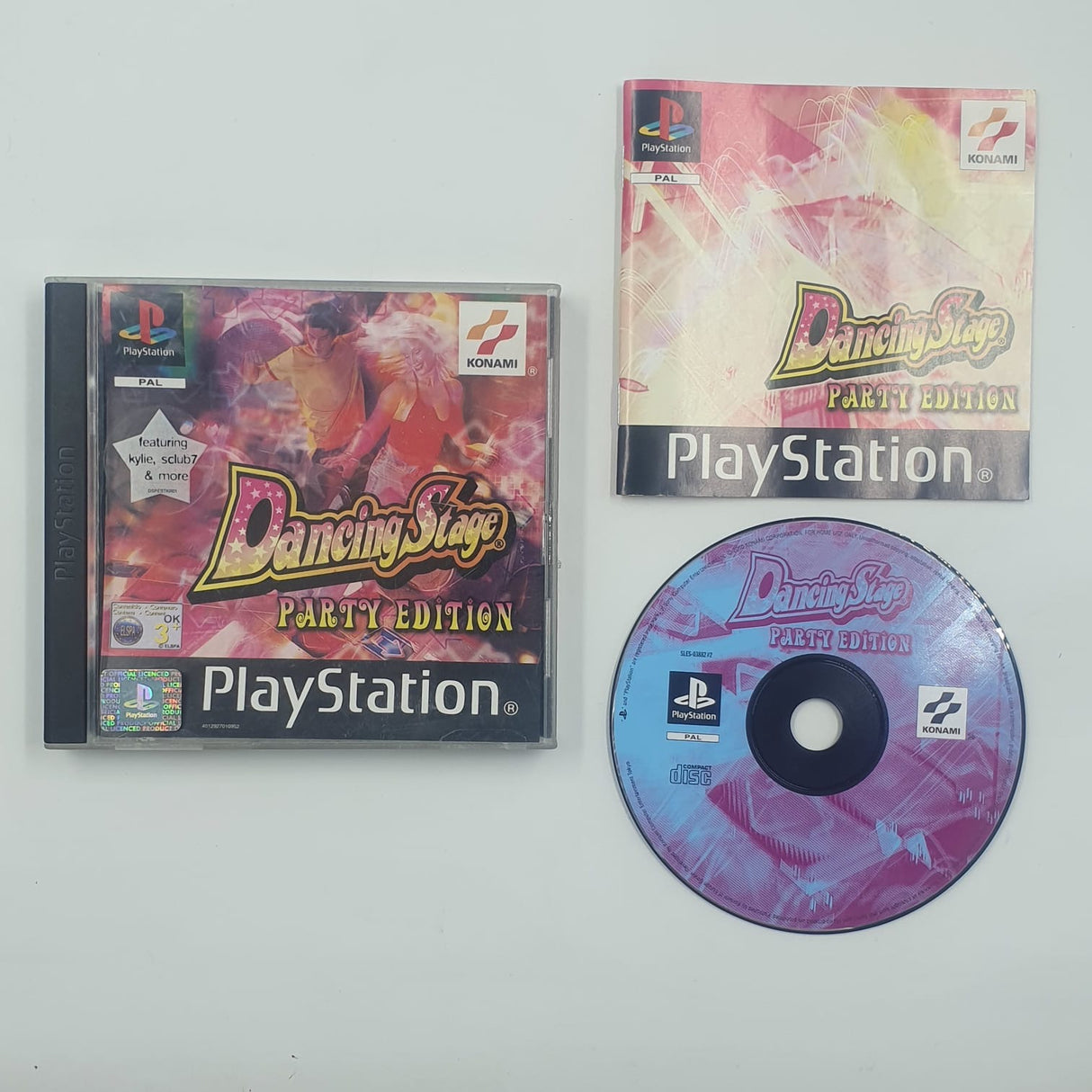 Dancing Stage Party Edition PS1 Playstation 1 Game + Manual PAL