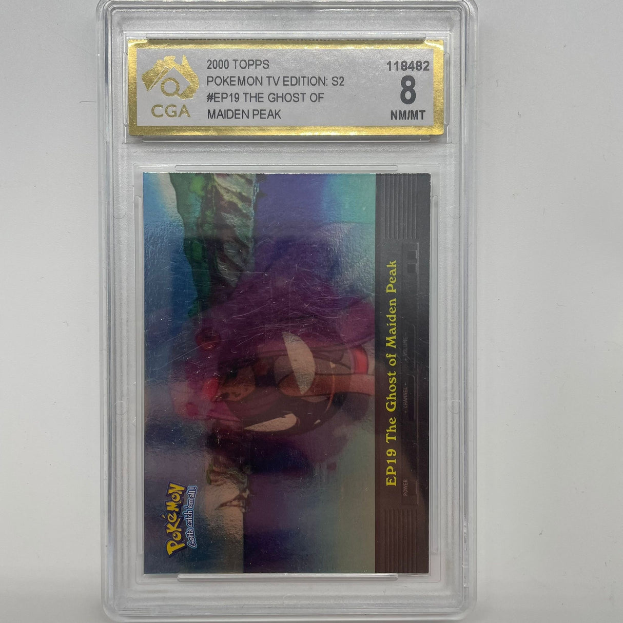 Ep19 The Ghost Of Maiden Peak Topps Pokemon Card CGA Graded 8