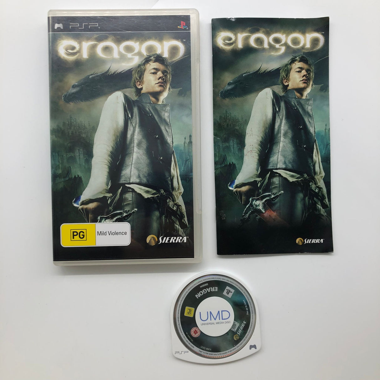 Eragod PSP Playstation Portable Game + Manual