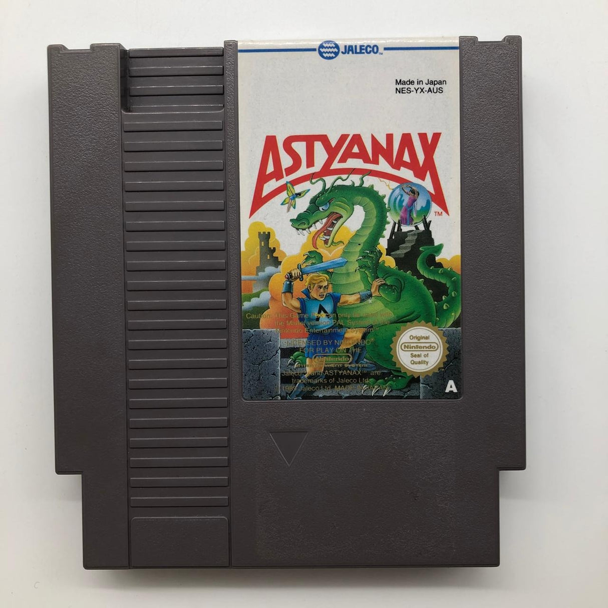 Astyanax Nintendo Entertainment System NES Game PAL