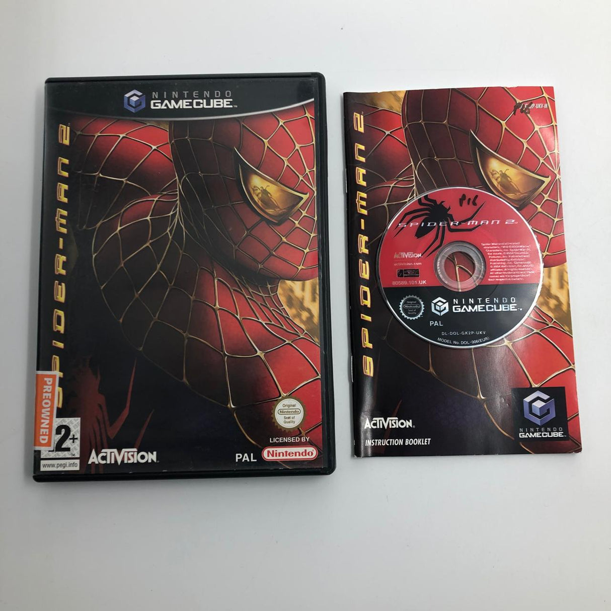 Spider Man 2 Nintendo Gamecube Game + Manual PAL
