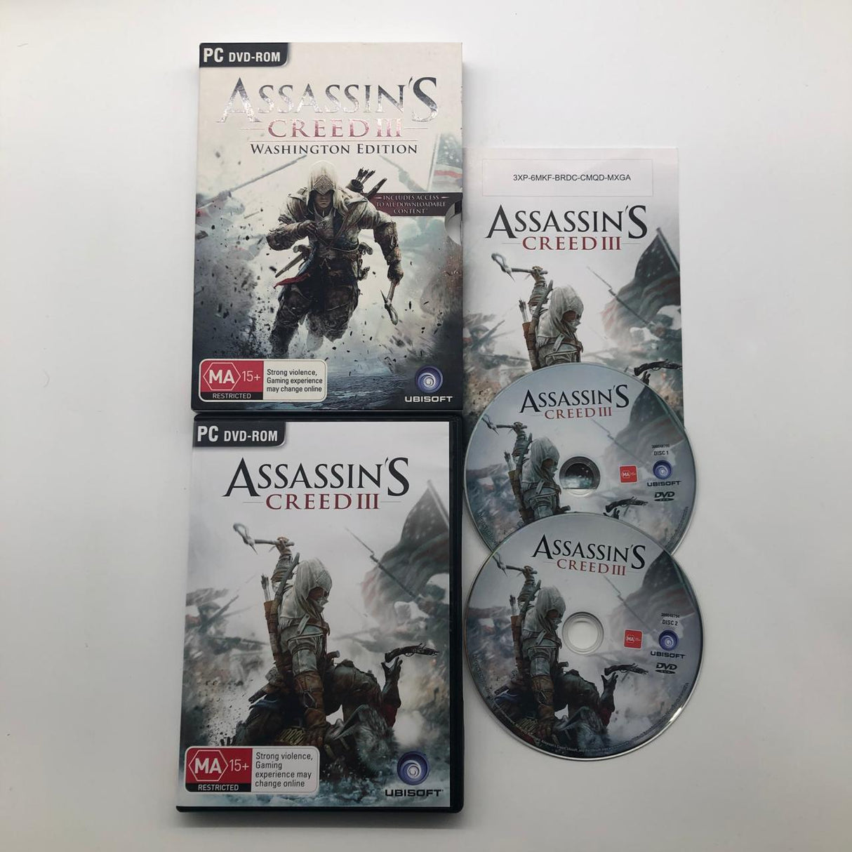Assassins Creed III Washington Edition PC DVD ROM