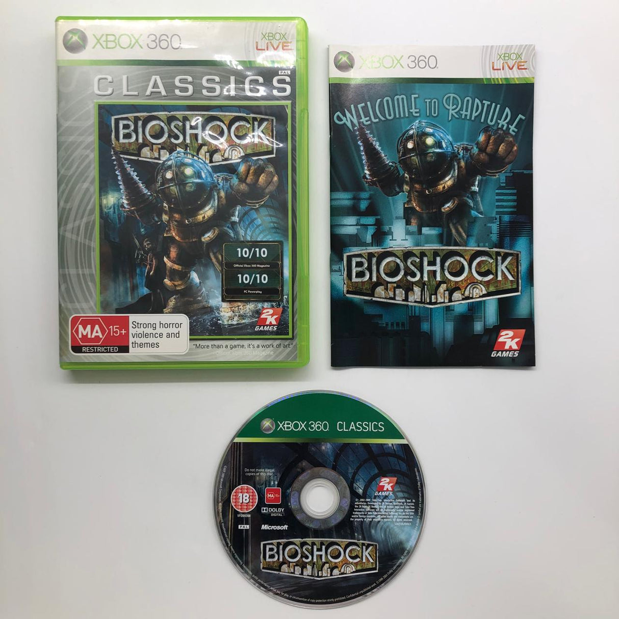 Bioshock Xbox 360 Game + Manual PAL