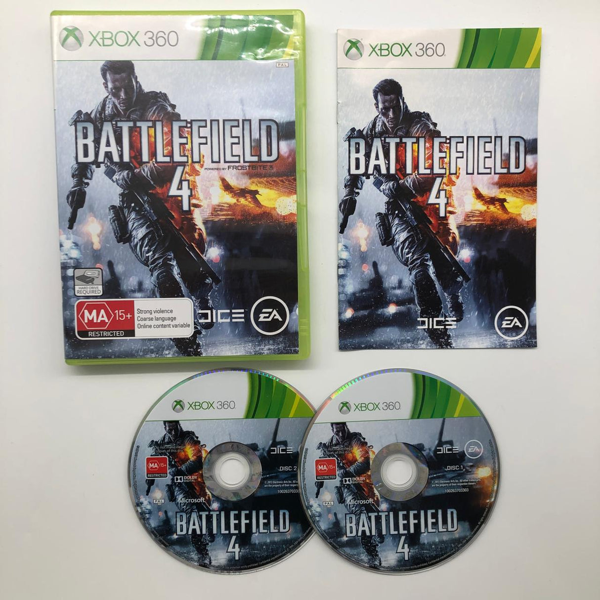 Battlefield 4 Xbox 360 Game + Manual PAL