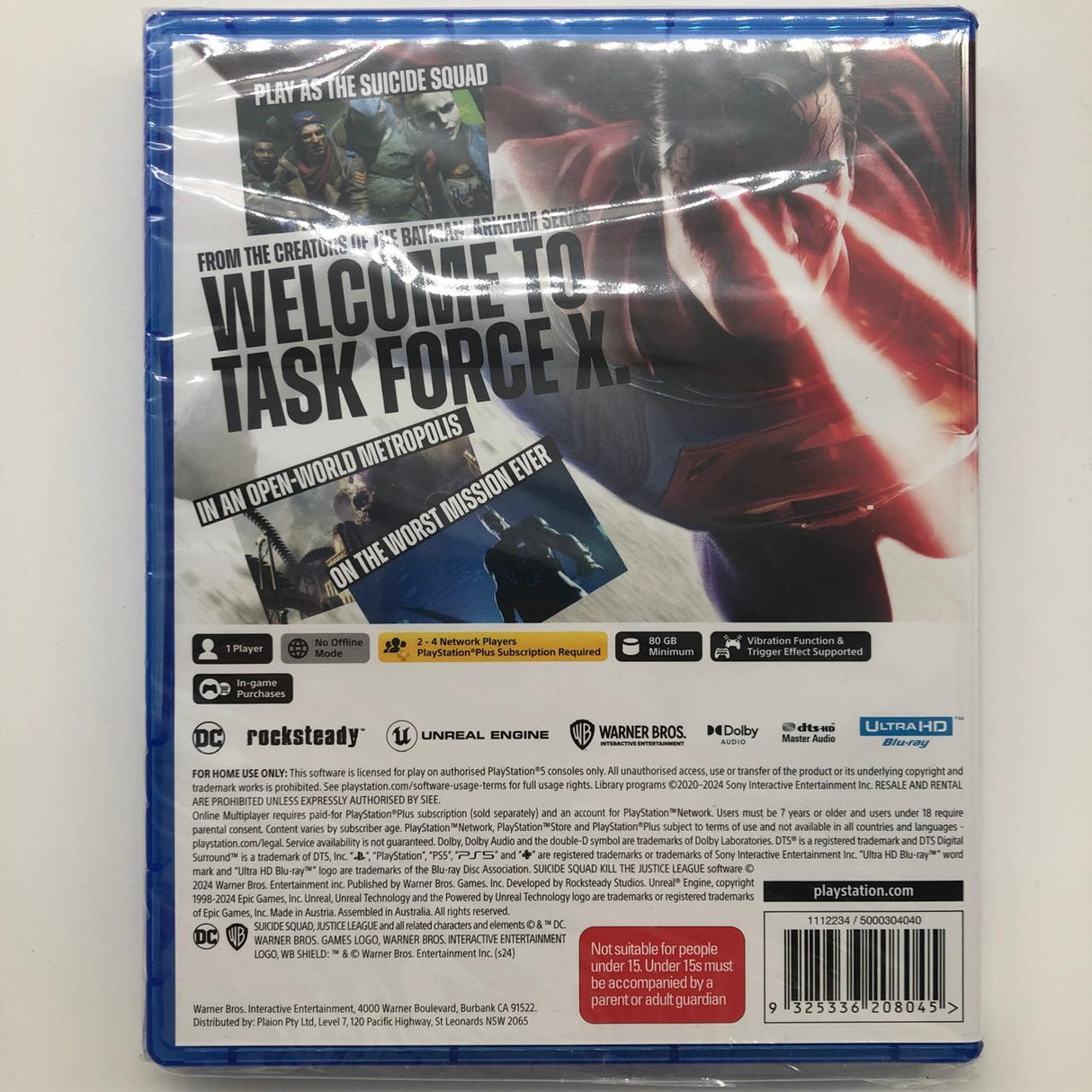 Squad Suicide Kill The Justice League PS5 Playstation 5 Game Brand New SEALED