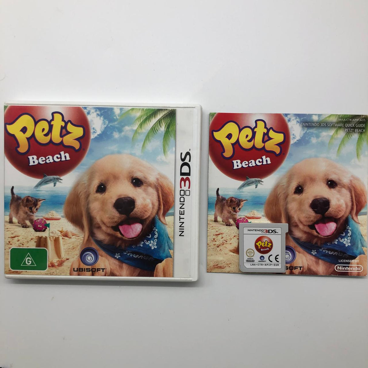 Petz Beach Nintendo 3DS Game + Manual PAL
