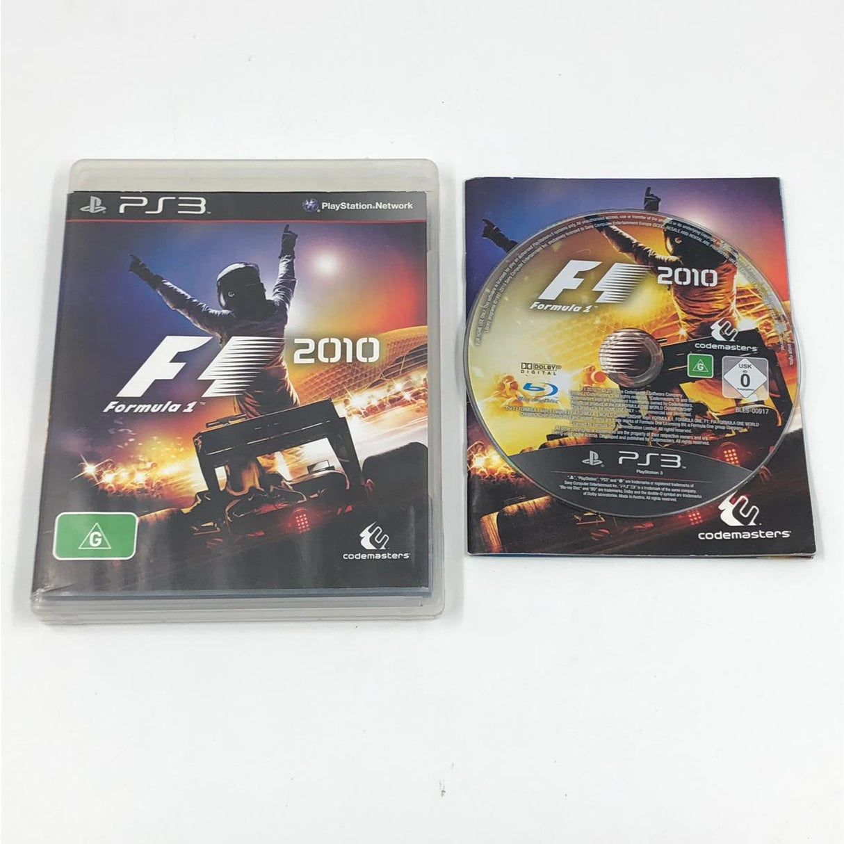 Farmula 1 F1 2010 PS3 Playstation 3 Game + Manual