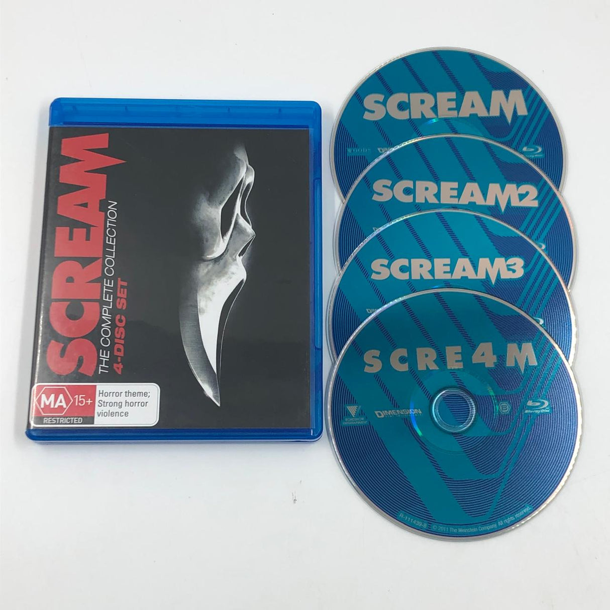 Scream The Complete Collection 4-Disc Set Blu-Ray DVD